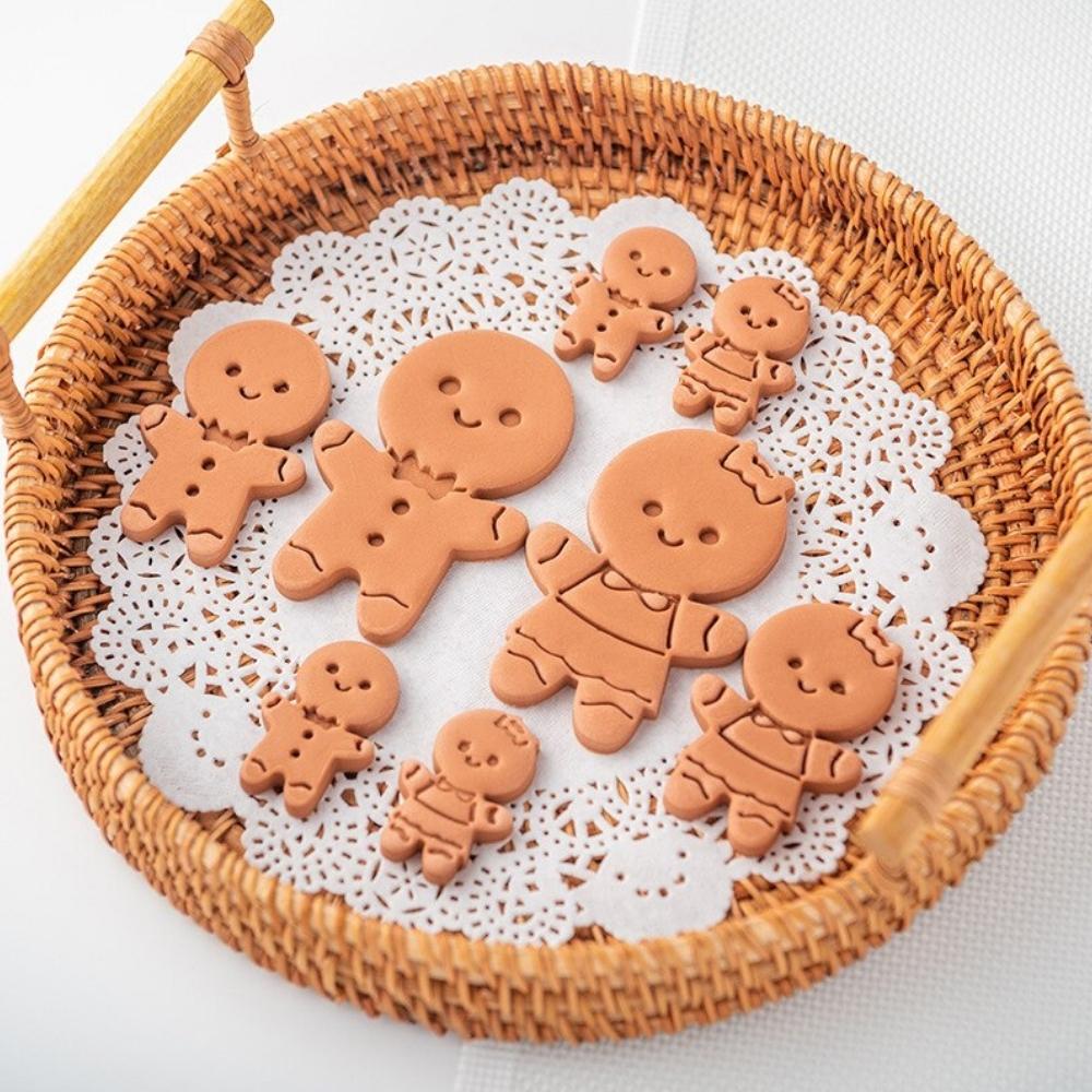 Gingerbread Family Cookie Cutter & Stamp - Gingerbread Man Women Boy Girl Baby Christmas