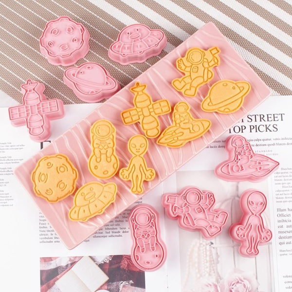Easter Bunny Cookie Cutter & Stamp - Set of 8 Pieces - Easter Egg Chic –  Sillyko